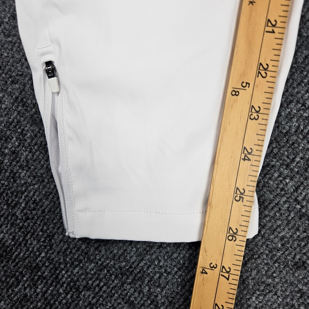 Primo Golf Joggers Pant Men 38 Short White Performance Tapered Ankle Zip Stretch - Picture 6 of 9